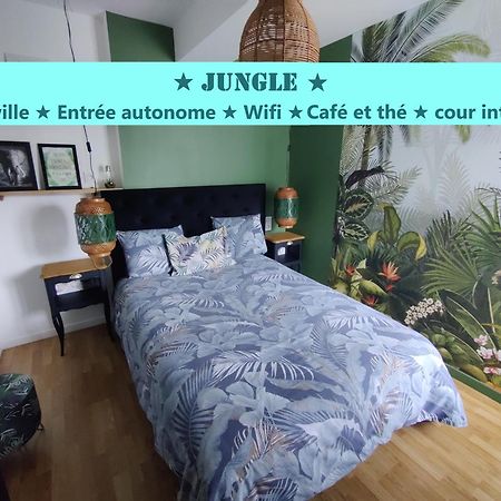 Appartement T2 "Jungle" Centre Ville De Vitre Au Calme Cote Cour Exterior photo