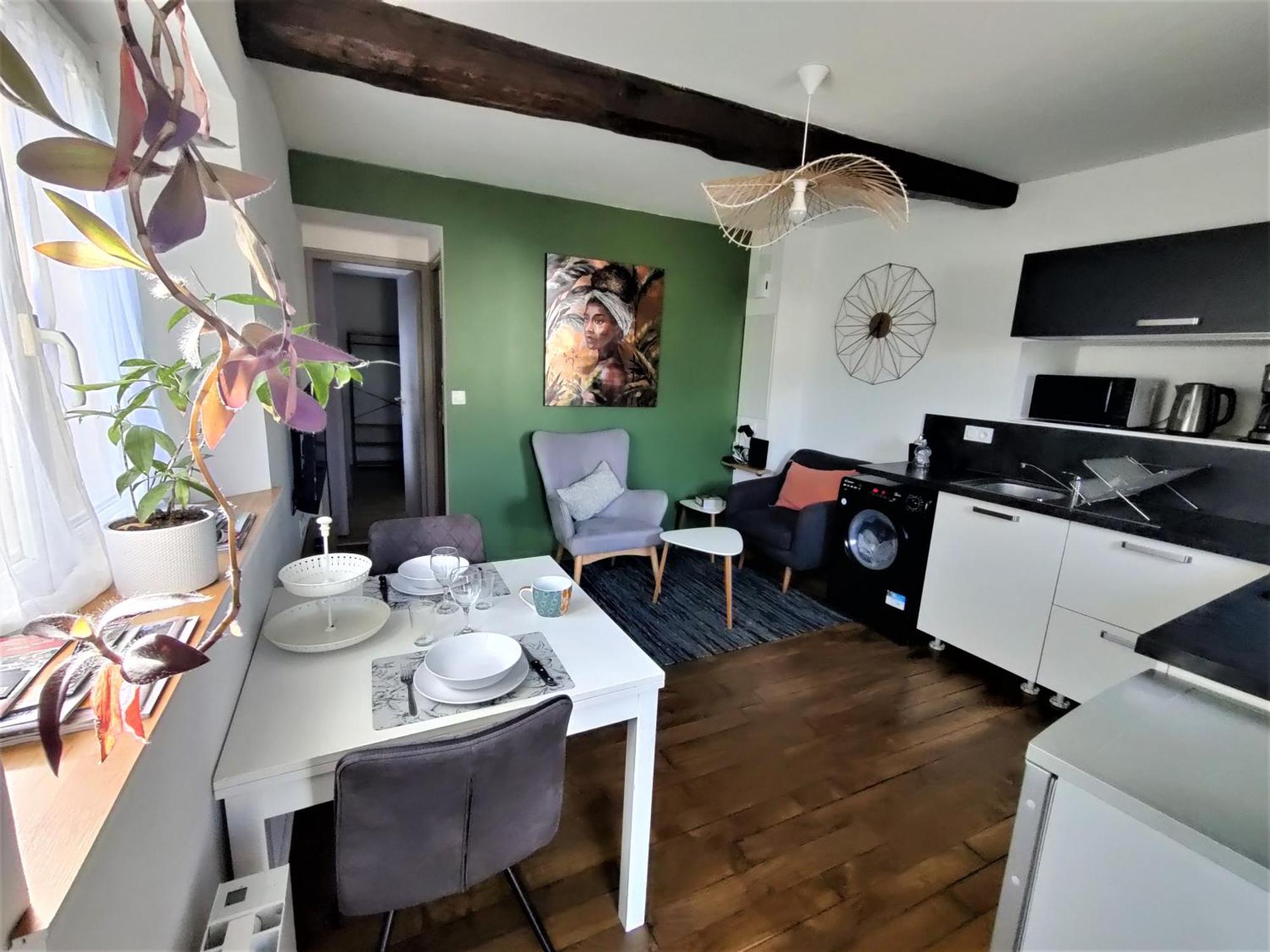 Appartement T2 "Jungle" Centre Ville De Vitre Au Calme Cote Cour Exterior photo